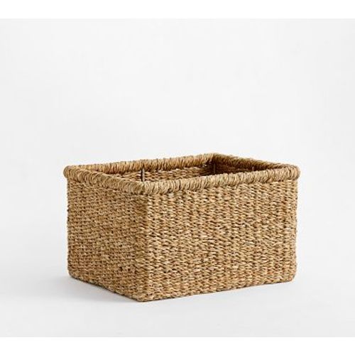 Safi Handwoven Seagrass Basket - Large Utility 24"Wx10"H