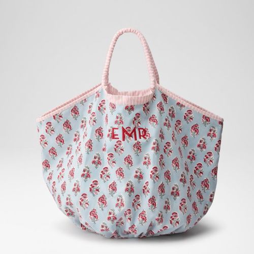 Block Print Oversized Canvas Tote
