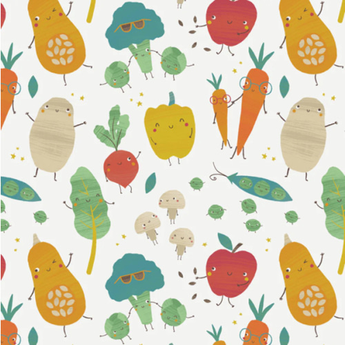 Swaddle Blanket - Fall Veggies