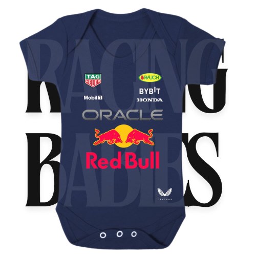 Red Bull F1 Formula One Baby Grow Vest Babygrow Top Tee Tshirt Navy