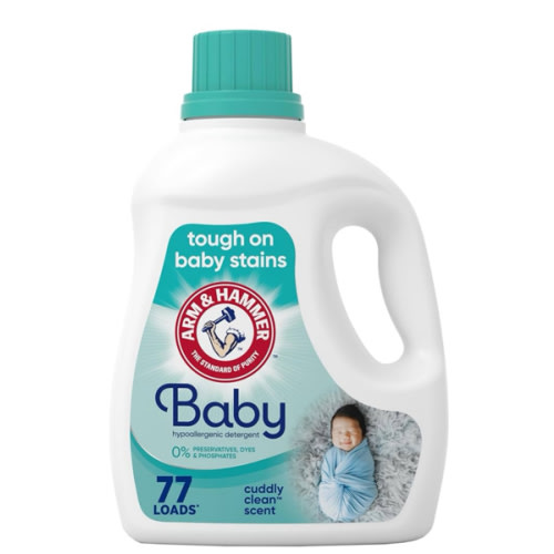 ARM & HAMMER Baby, 77 Loads Hypoallergenic Liquid Laundry Detergent, 100.5 fl oz