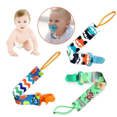 HAOAN 3 PCS Unique Design-Pacifier Clip Fits All Pacifiers and Pacifiers-Perfect Baby Gift