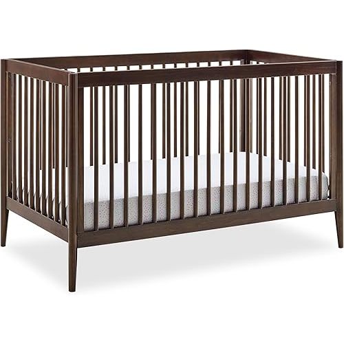 Delta Children Casey 4-in-1 Convertible Crib - Greenguard Gold Certified, Walnut Espresso