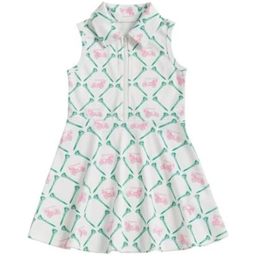 Kids Girls Golf Outfit Toddler Girl Sleeveless Golf Dress Summer A Line Polo Dresses Athletic Workout Clothes