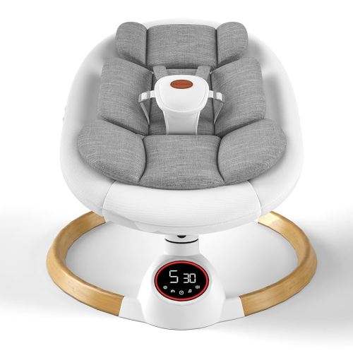Baby Swings for Infants, Electric Baby Swing with 5 Speeds and Preset Lullabies, Portable Bluetooth Baby Swings for Indoor & Outdoor Use