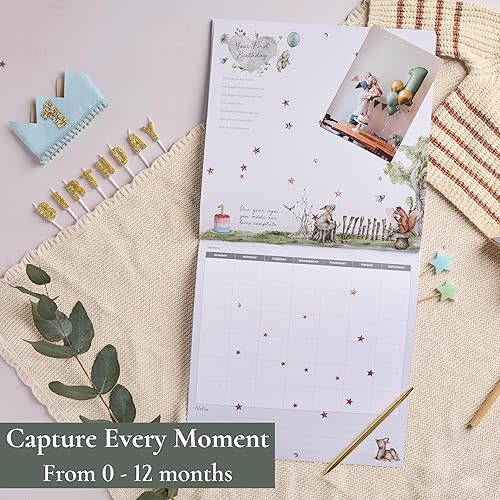 Baby's First Year Memory Book & 1st Year Calendar with 102 Stickers | Baby's First Year Calendar With Stickers & 1st Year Calendars, Baby Tracker