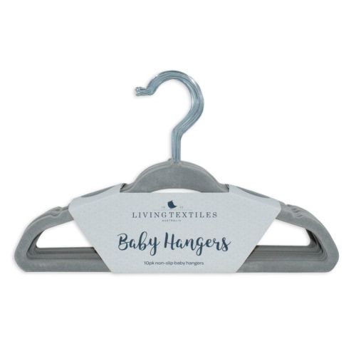 Living Textiles Coat Hanger Grey 10 Pack
