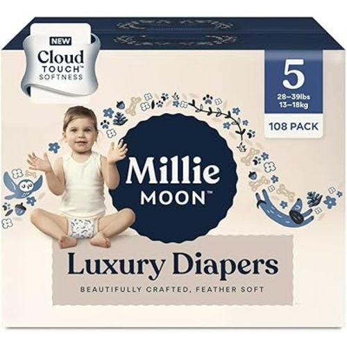 Diapers Sizes 1-6 Luxury Diapers COUCHES DE Luxe (Choose Size) (Size 5-64 Diapers (28lbs-39lbs))