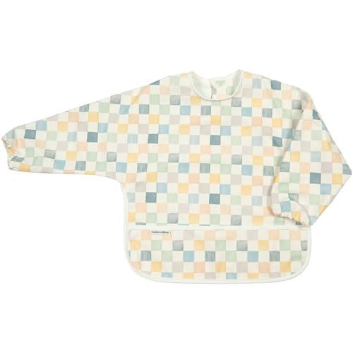 Loulou Lollipop Long Sleeve Mess Free Waterproof Bibs, for baby boys and girls 6-36 Months, Machine Washable, Travel Friendly