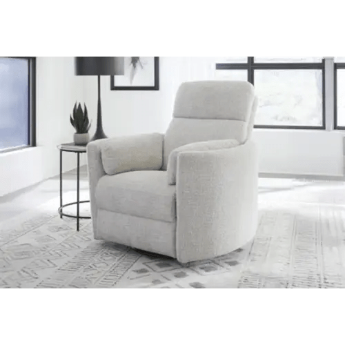 Madi Angora Linen Manual Swivel Glider Recliner