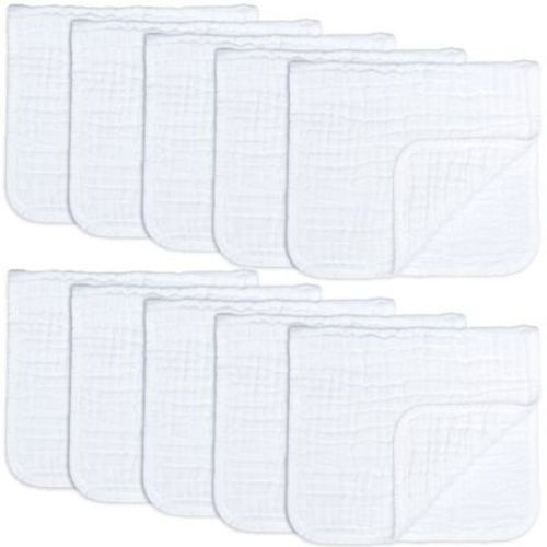 Muslin Burp Cloths Large 100% Cotton By Comfy Cubs