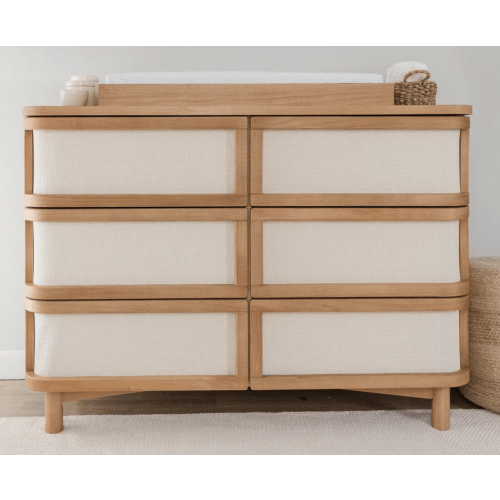 Samba 6 Drawer Dresser in Hazelnut | Simply Nursery