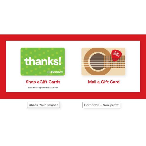 Gift Cards | Buy & Check Your Balance | JCPenney