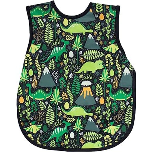 BapronBaby Animal Prints Bapron - No Neck Tie Safer Bib - Baby & Toddler - Soft Waterproof - PVC, BPA & Phthalate Free - 6m+