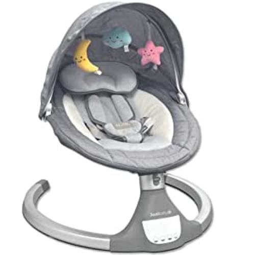 Amazon.com: Nova Baby Swing for Infants - Motorized Bluetooth Swing, Music Speaker with 10 Preset Lullabies, Remote Control, Gray - Jool Baby : Baby