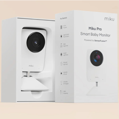 Miku Pro Smart Baby Monitor With Floor Stand | No Contact Breathing and Sleep Tracking