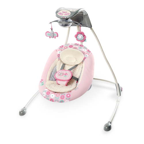 Ingenuity InLighten Cradling Plug-In Swing with LightBeams Mobile - Phoebe