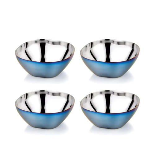 Ahimsa Smart Snacking Bowls (Pack of 4) Blue