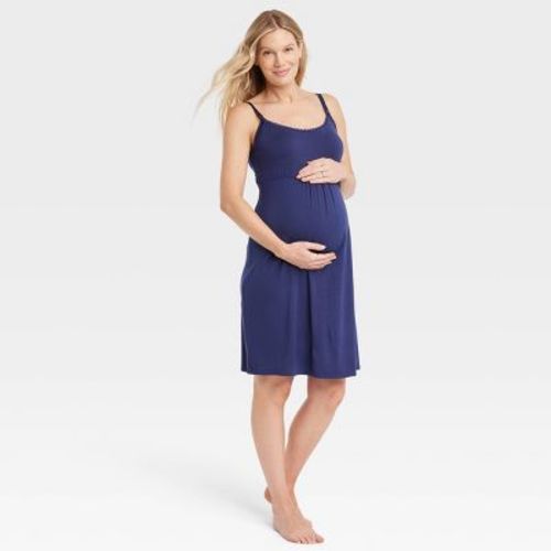 Drop Cup Nursing Maternity Chemise - Isabel Maternity By Ingrid & Isabel™ Navy M