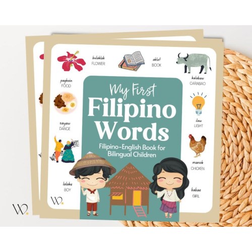 My First Filipino Book (43 Pages) | Filipino English Book for Bilingual Children | Tagalog Book for Kids | Gift for Kids