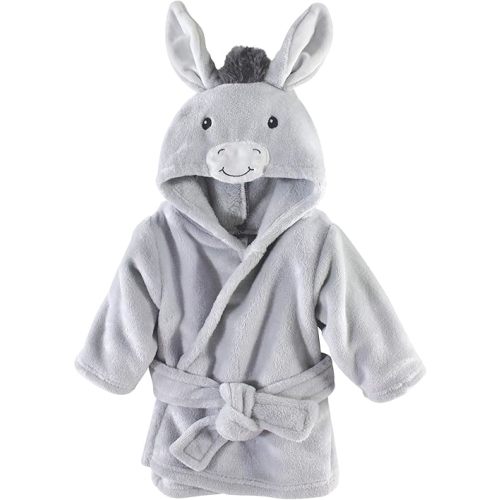 Hudson Baby Unisex Baby Plush Animal Face Bathrobe
