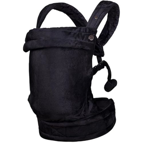 Baby Carrier for Newborn to Toddler, Cozy Baby Wrap Carrier 7-35 lbs, Ergonomic Backpack Design, Front and Back Facing Options, Black