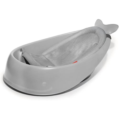 Skip Hop Infant Bath Tub 3-Stage Grow With Baby Smart Sling MOBY Bathtub Grey Age 0+
