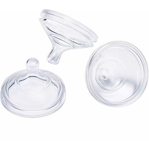 Boon Nursh Silicone Baby Bottle Nipples - Bottle Nipples for Boon Nursh Baby Bottles - Baby Bottle-Feeding Supplies - Medium Flow Baby Bottle Nipples - 3 Count