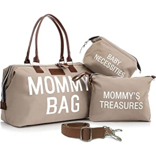 CHQEL Diaper Bag Tote with 2 Organizers, Multifunctional Large Mommy Bag for Hospital & Baby Diaper Travel Bag for Baby Care