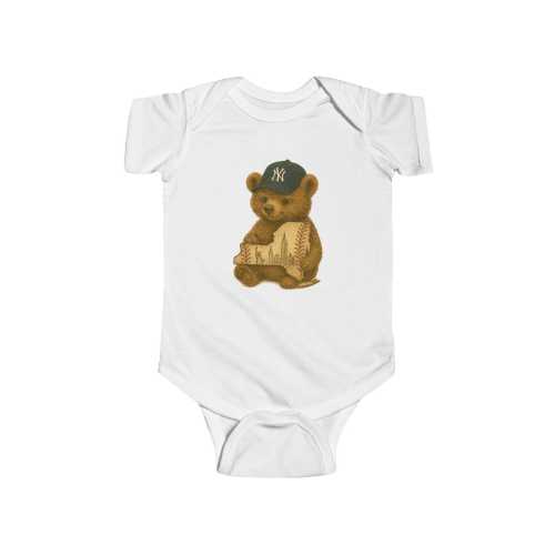 New York Yankees NY Onesie baby shirt Adorable Bear Graphic Infant Bodysuit, Cute Baby Onesie, Cute Gift for Baby Showers, Newborn Clothes