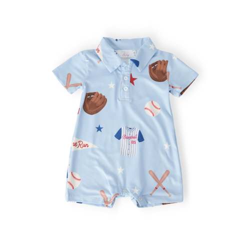 Home Run Polo Shorty One-Piece 6-12 Month