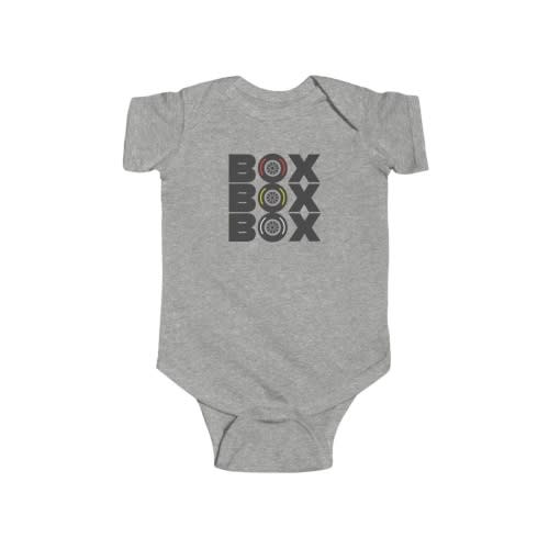 BOX BOX BOX | Infant Bodysuit Onesie | Formula Fanatics | FormulaFanatics