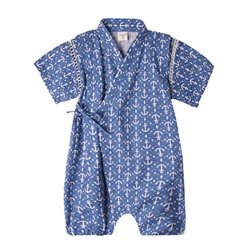 PAUBOLI Baby Romper Kimono Robe Cotton Japanese Pajamas