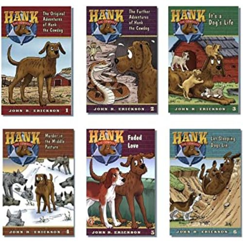 Hank the Cowdog 1-6 Book Set (Original Adventures of Hank The Cowdog, Further Adventures of Hank the Cowdog, It's A Dogs Life, Murder in the Middle Pasture, Faded Love, Let Sleeping Dogs Lie)