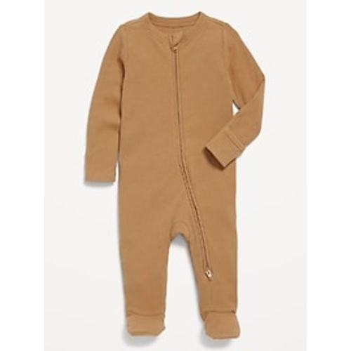 2-Way-Zip Sleep & Play Ribbed Footed One-Piece for Baby | Old Navy