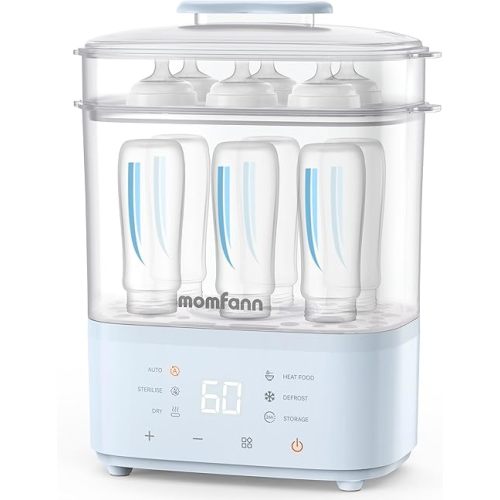 Sterilizer and Dryer - For bottles, teethers, breast pump accessories, and more - Blue