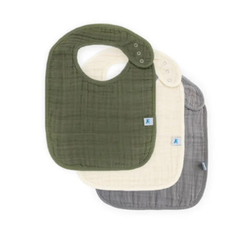 Cotton Muslin Classic Bibs - 3 Pack | Snuggle Bugz | Canada's Baby Store