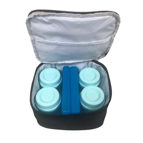 Packable Breast Milk Cooler and Storage Bottles