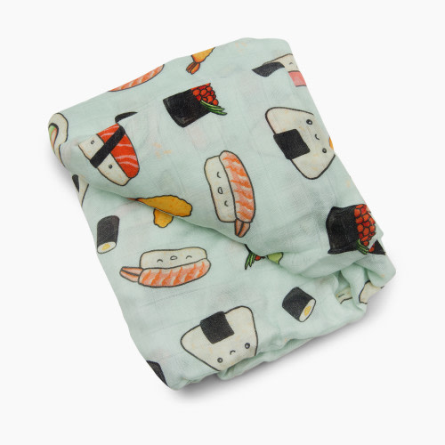 Loulou Lollipop Cotton & Bamboo Fitted Crib Sheet - Sushi