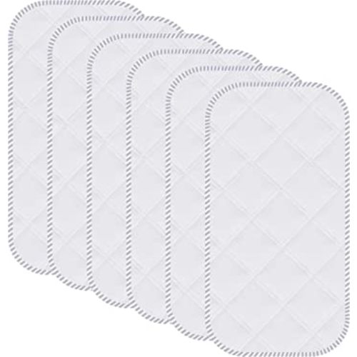 Sunny zzzZZ 6 Pack Baby Waterproof Changing Pad Liners - Quilted Thicker Ultra Soft Changing Table Cover Liners - Durable & Easy to Clean - White - 23" x 11"