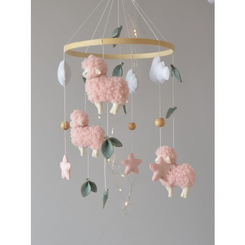 Sheep Baby Mobile