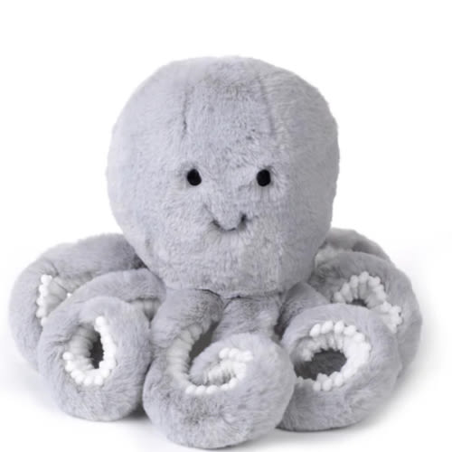 Ocean Blue Plush Gray Octopus Stuffed Animal Toy - Inky – Lambs & Ivy