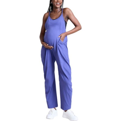 Sleeveless Relaxed Fit Maternity Jumpsuit