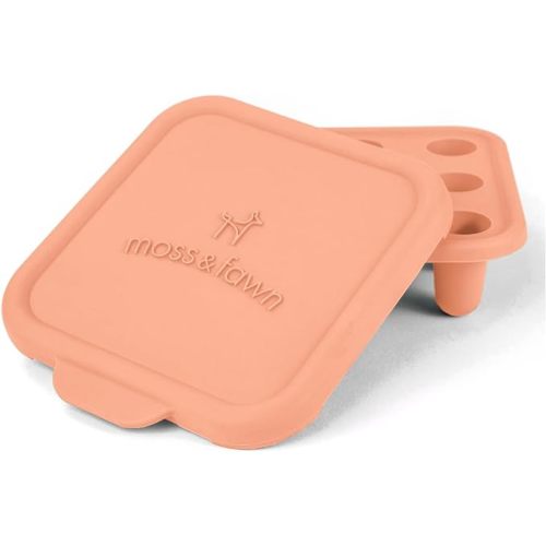Moss and Fawn Ice Cube Tray, Forage Feeder Freezer Mold for Breast Milk, Formula, Bone Broth, Purees, and Baby Food - Bloom