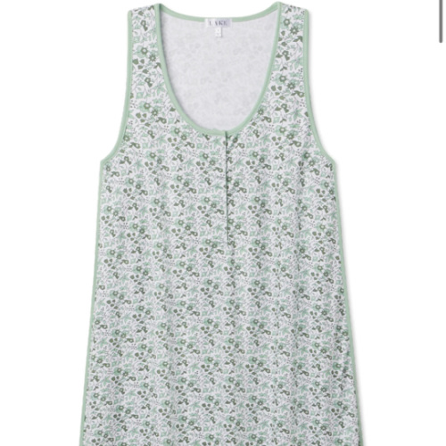 LAKE | Women | Pima Cotton Pajamas | Parisian Green Maternity Tank Gown