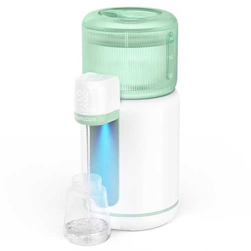 Momcozy Baby Bottle Warmer, Fast Baby Formula Maker Dispenser with Night Light, 2-11Oz Options & 2.5L Larger Capacity Detachable Tank for Instant Water Warmer, 4 Temperature Control