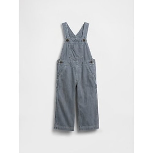 Baby & Toddler Denim Stripe Baggy Overalls | Gap