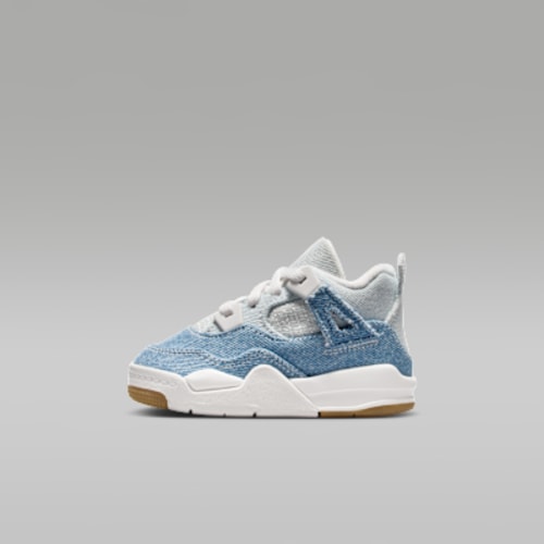 Jordan 4 Retro "Worn Blue" Baby/Toddler Shoes. Nike.com