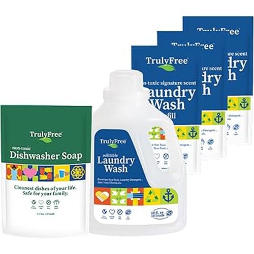 Laundry Detergent with Refill + Auto Dishwasher Soap