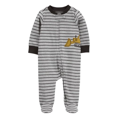 Baby Construction 2-Way Zip Cotton Blend Sleep & Play Pajamas - Carter's | Carter's